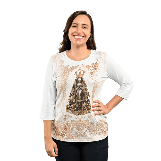 57259 - Blusa Manga 34 Padroeira - 01